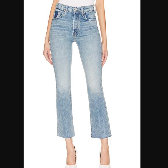 MOTHER The Tripper Flood Fray Jeans (Left in the Dust) Size 30 NWT